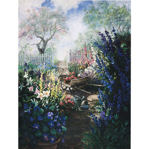 Botanical Summer Garden Glenna Kurz 24x31.5 in